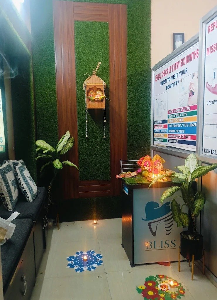 Modern dental clinic waiting area and warm reception area