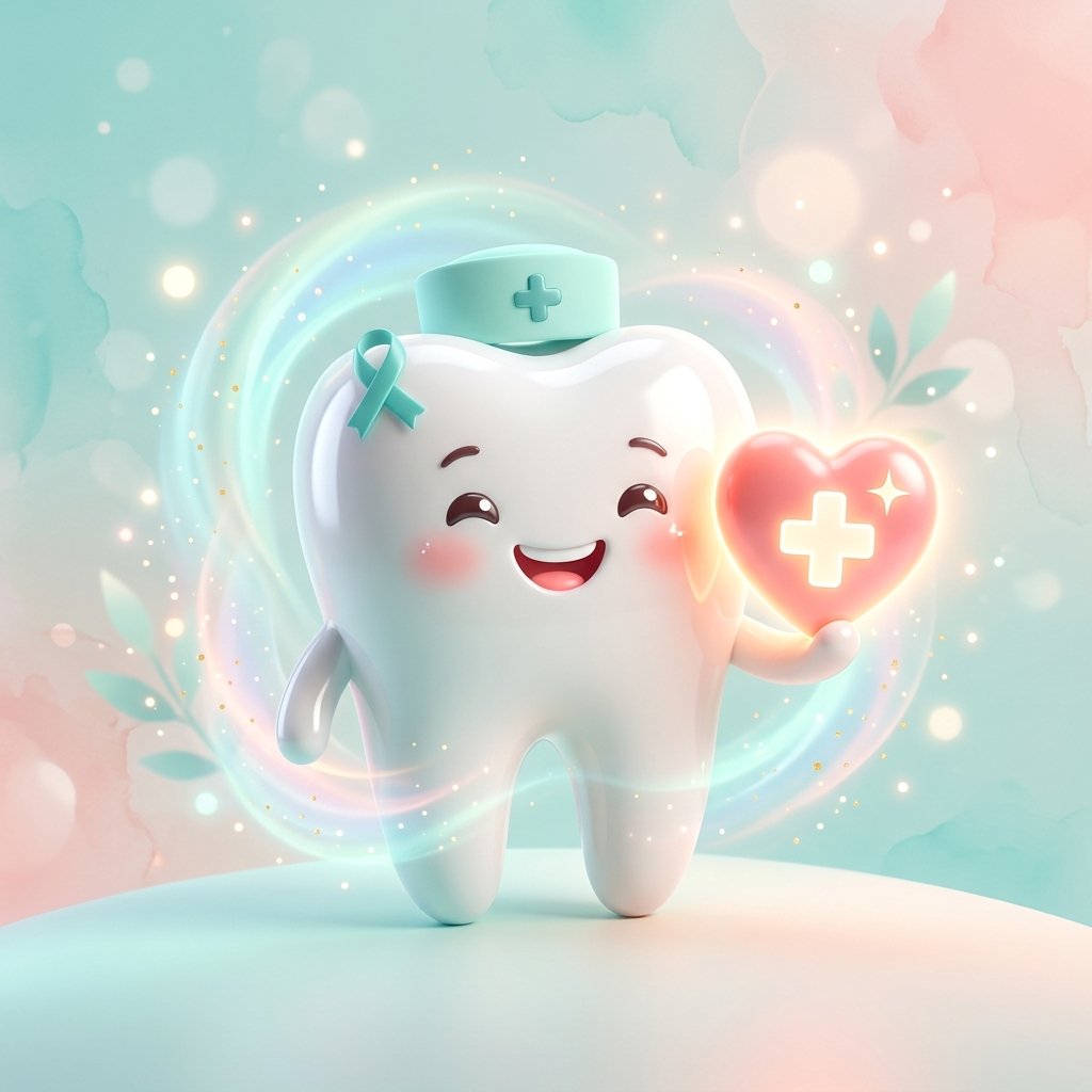 Gentle and pain-free dental care illustration
